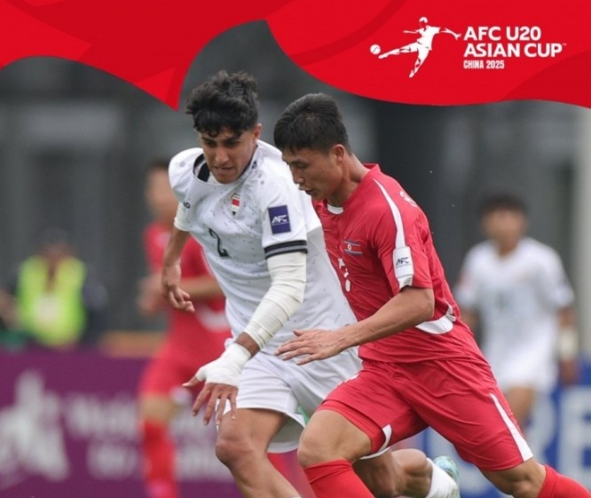  U20亞洲杯-上屆亞軍伊拉克1-1戰(zhàn)平朝鮮，后者控球率僅34%