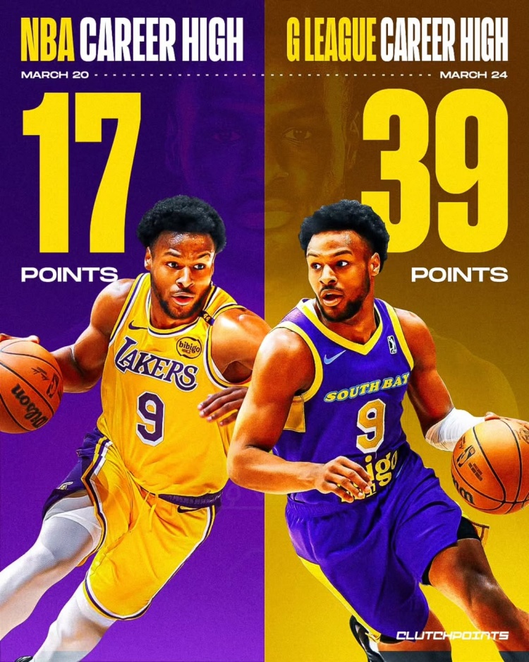  在進步！布朗尼一周內(nèi)先后創(chuàng)下個人NBA和G聯(lián)盟單場得分新紀錄